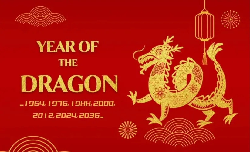The Year of the Dragon (2024) will be celebrated as Chinese New Year