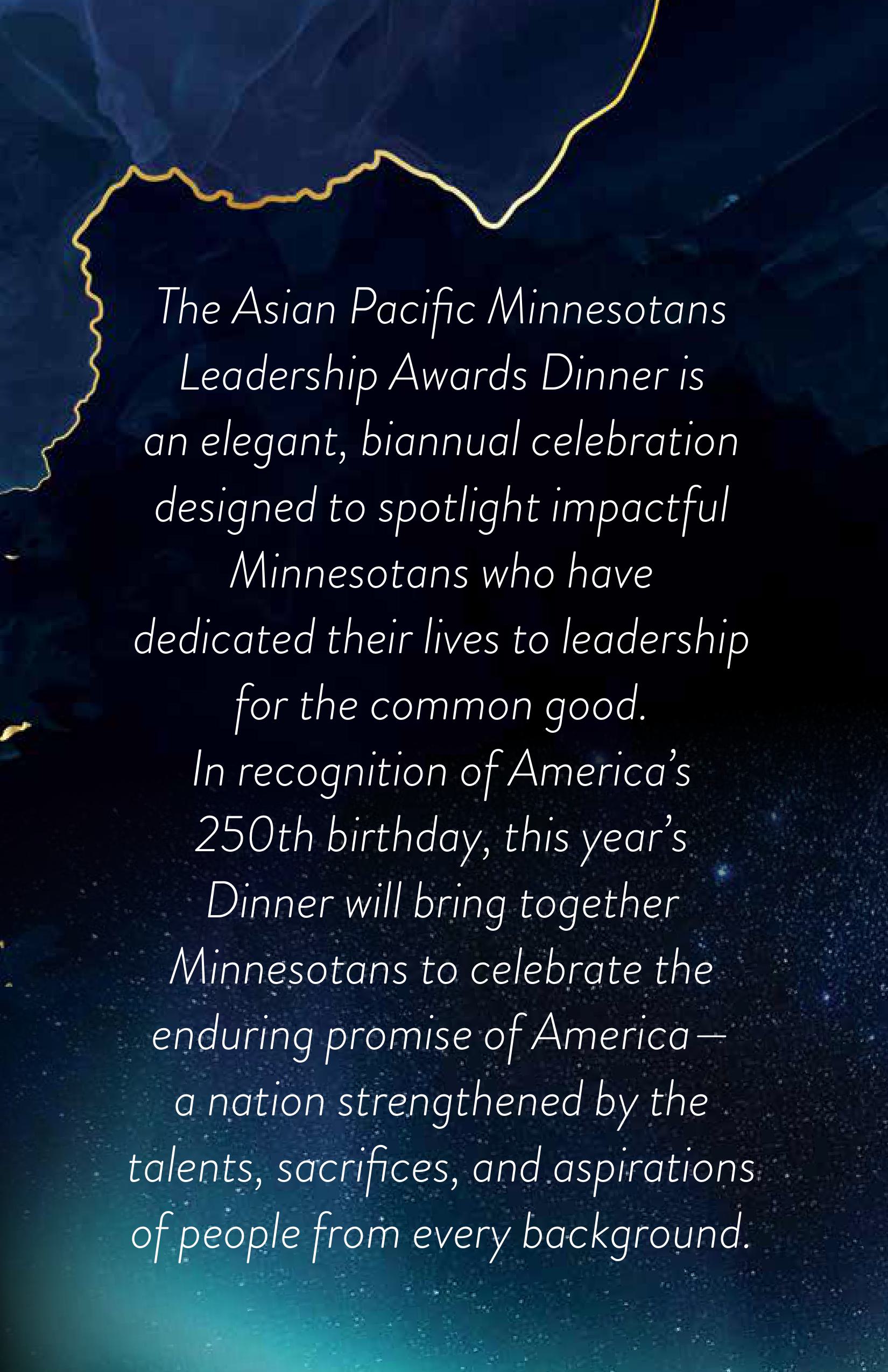 2026 Asian Pacific Minnesotans Leadership Awards Sponsorship Rate Card images